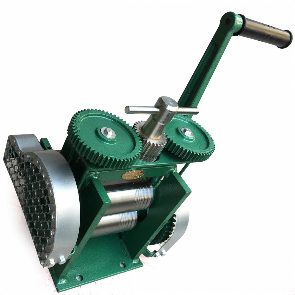 Manual Combination Rolling Mill Machine Jewelry Press Making Flake & Round Wire