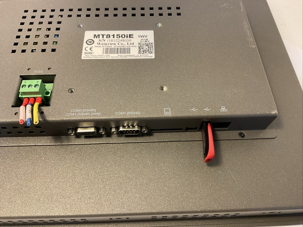 Weinview MT8150iE 15 Inch Tested And Working Pulled From Working Environment