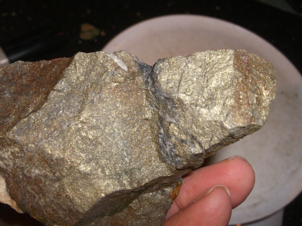 Gold, silver, copper, 282 grams samples ,ore high grade .