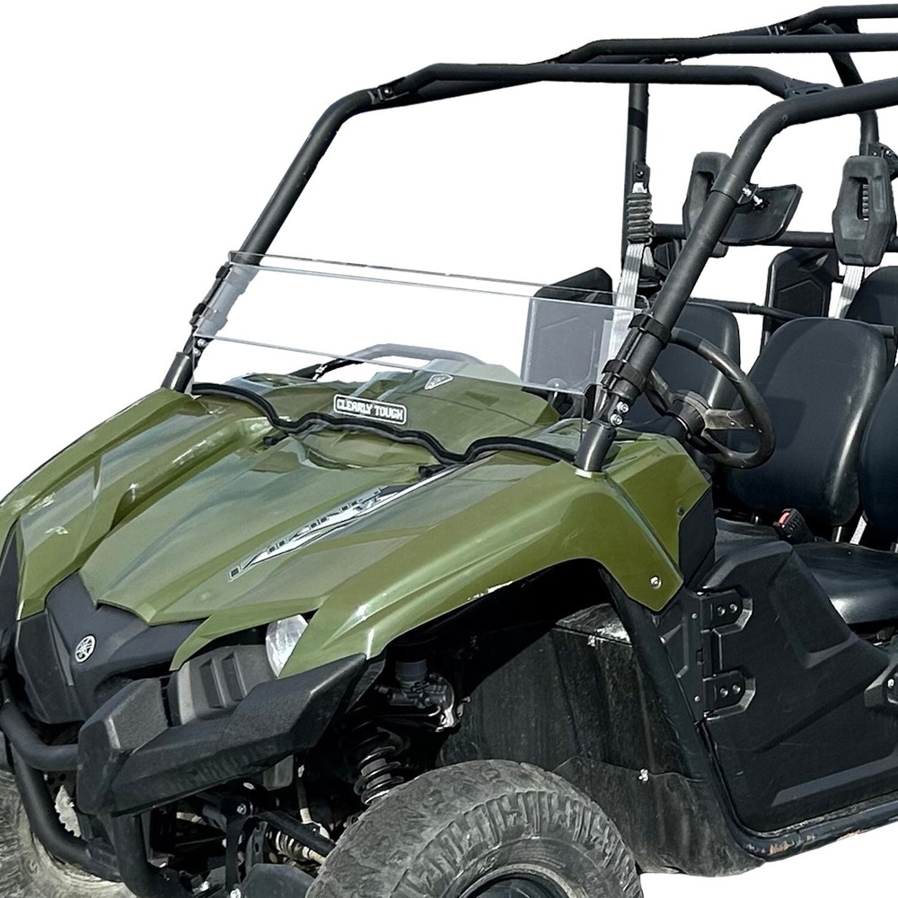 Clearly Tough Yamaha Viking Half Windshield