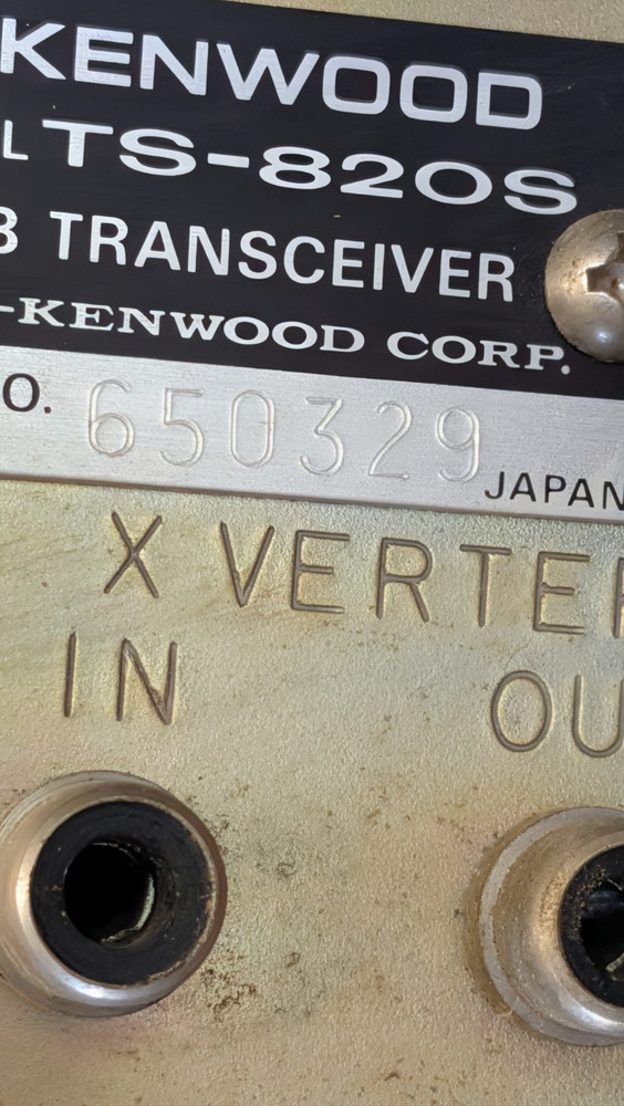 KENWOOD TS-820S HAM TRANSCEIVER WORKING - RECAPPED