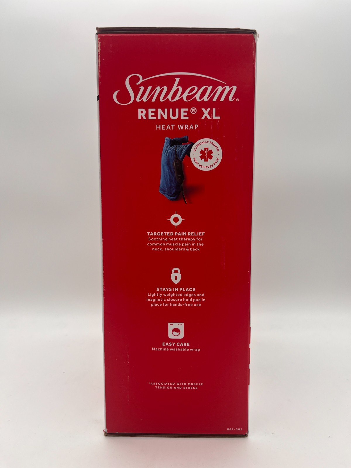 SUNBEAM RENEU XL HEAT WRAP NECK SHOULDERS BACK 25" x 25" NEW MR 979