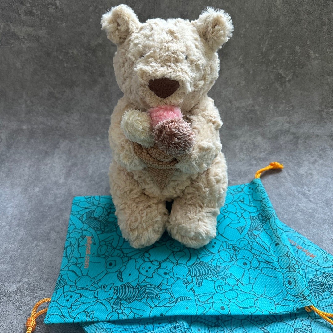 Jellycat Bartholomew Bear Ice Cream Oatus BNWT - NYC Exclusive Fao Schwarz