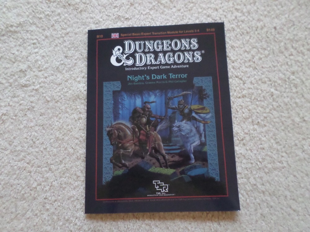 Night's Dark Terror B10 adventure module Dungeons & Dragons