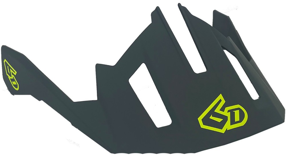 6D ATB-2T Helmet Replacement Visor/Peak Neon Yellow