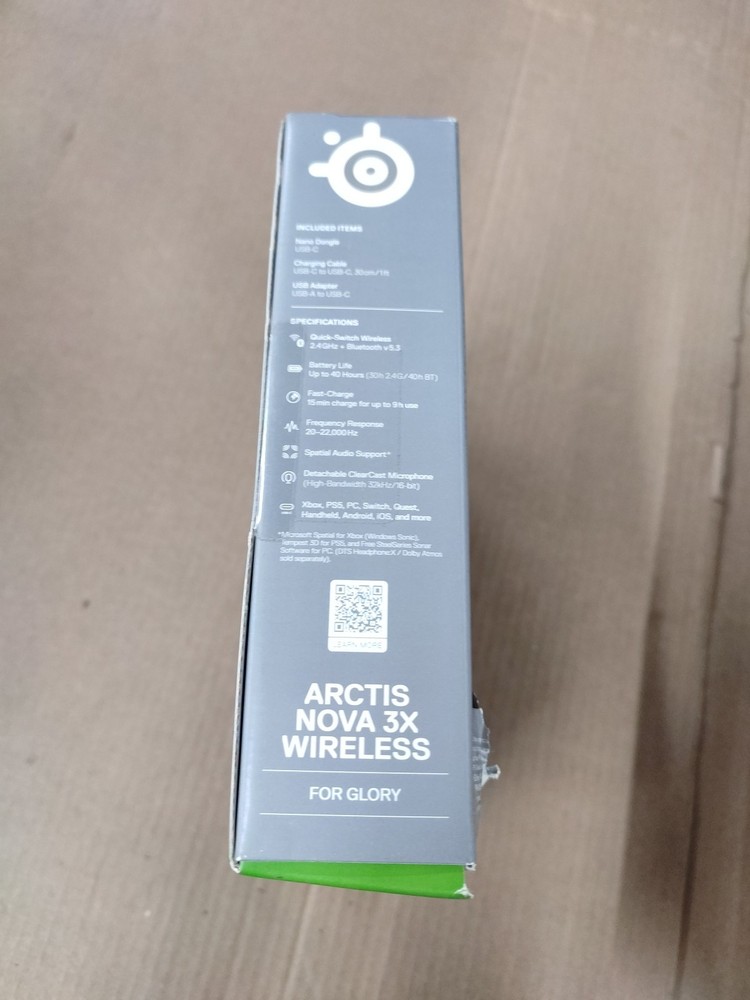 Steelseries 61691 ARCTIS NOVA 3X WIRELESS AQUA GAMING HEADSET