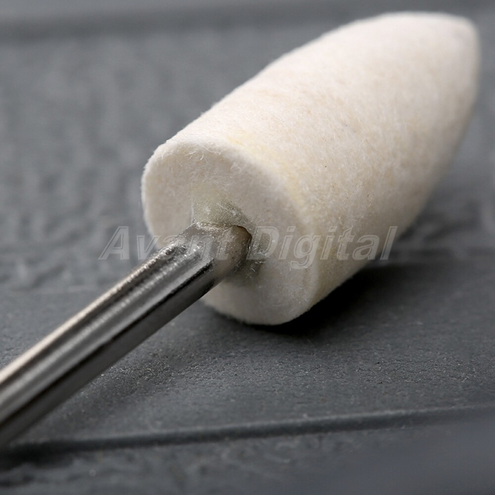 25x Wool Felt Polishing Buffing Pad Mixed Set Grinding Grinder Power Rotary Tool