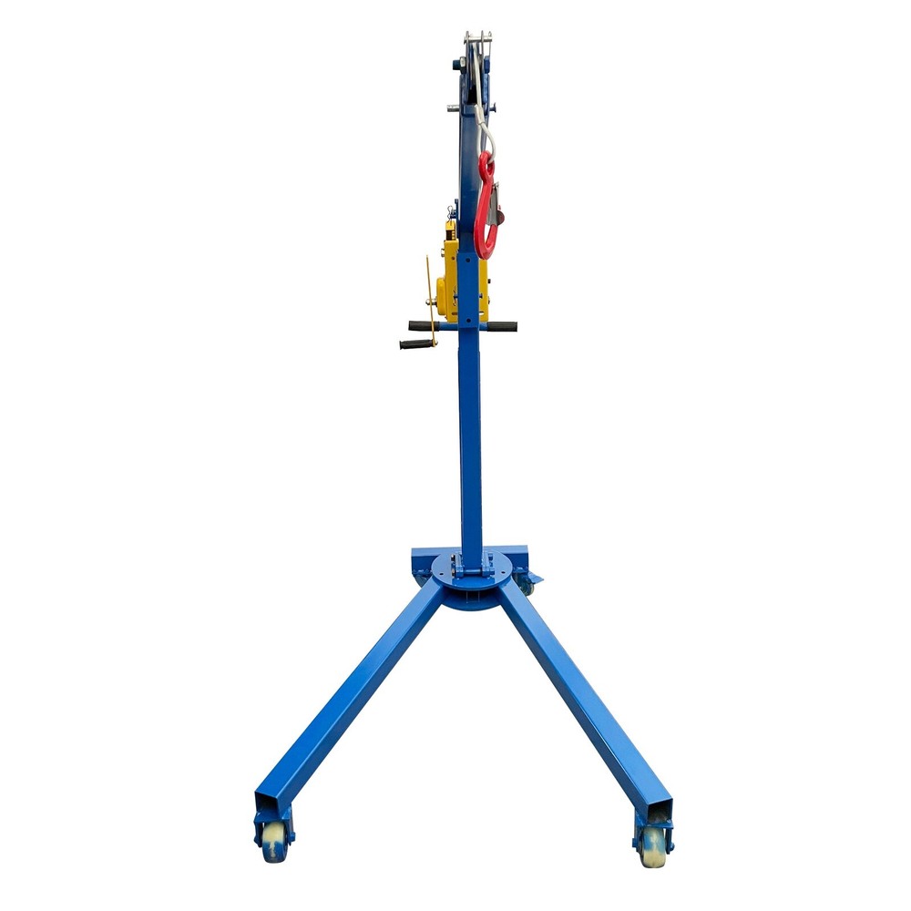 Small Folding Crane Manual Portable Lifting Machine Elevator Max 1100LBS