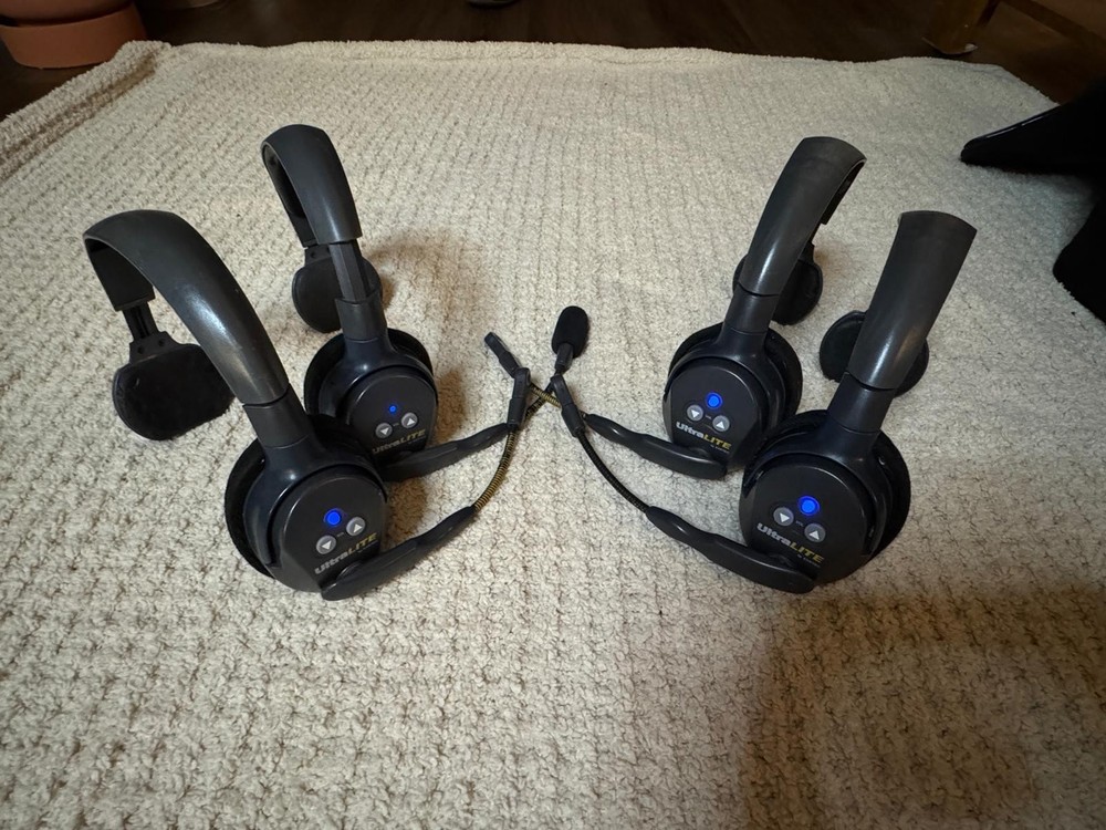 Eartec UltraLITE UL4S Wireless Intercom 4 Headset System Single Ear Crew