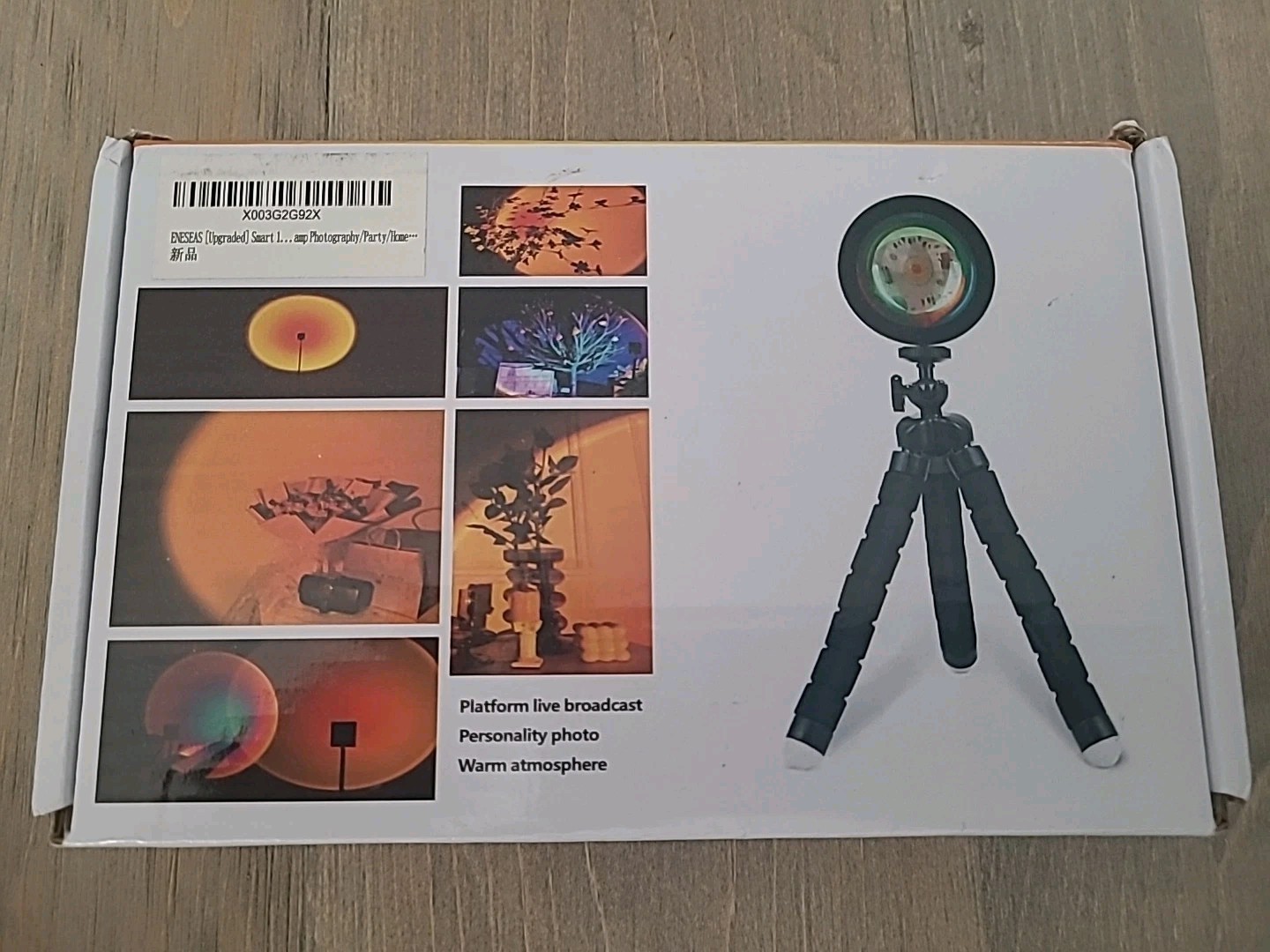 Sunset Lamp Projector LED Light APP Remote Control 16 Colors Tripod Room Decor