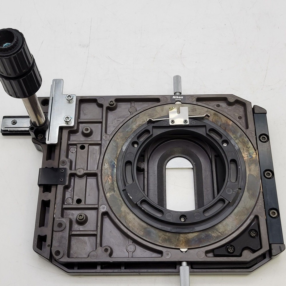 Nikon Microscope Eclipse E800 XY Stage with Slide Holder