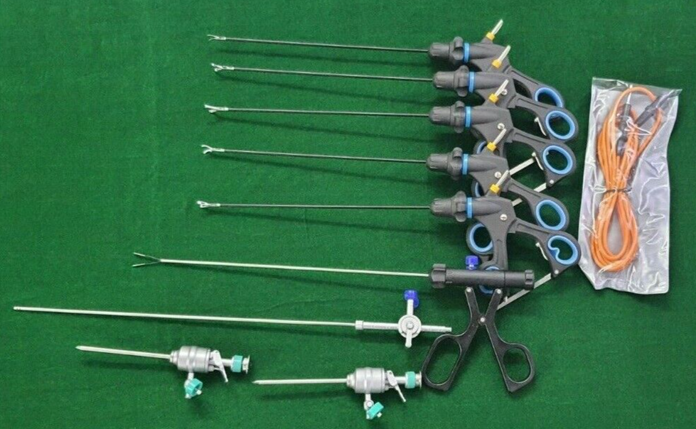 10pc Laparoscopic 3mm Instruments Set Laparoscopy Endoscopy Surgical Instruments