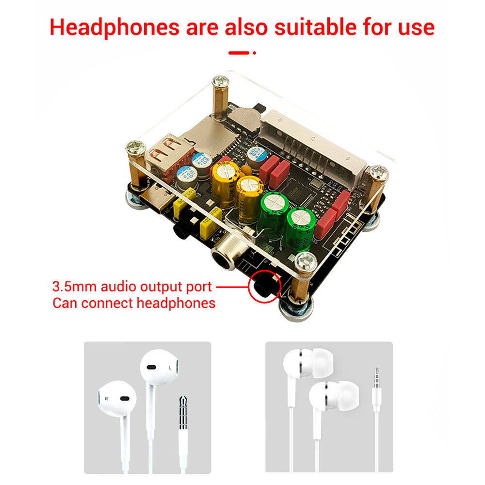 ZK-DAM-K1 DSP Tuning Preamp Bluetooth Decoder Board U Disk Sound Card Decoding