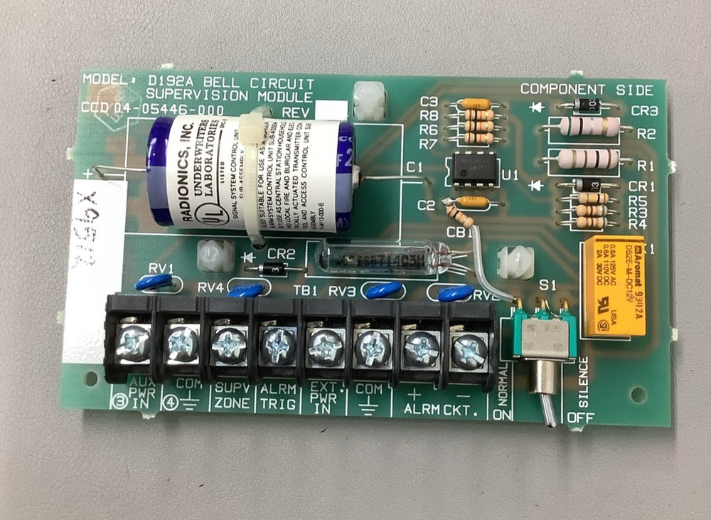 Radionics D192A Bell Circuit Supervision Indicating Module (b585)