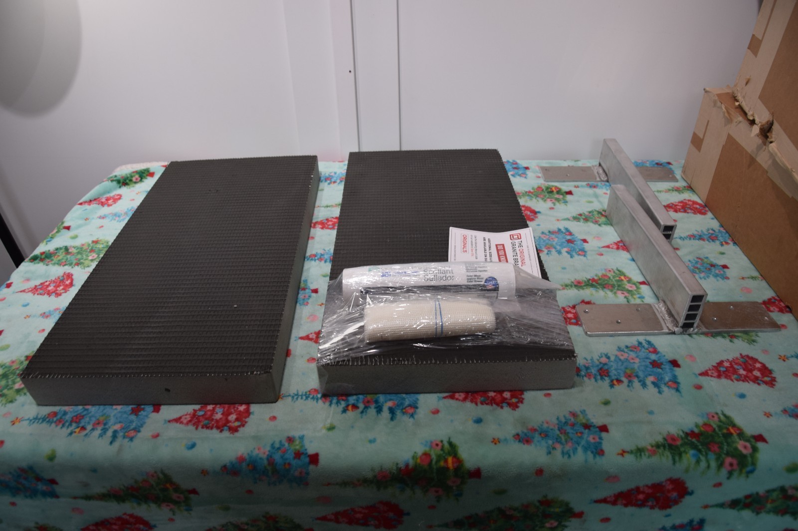 The Original Granite Bracket The Original Floating Shower Bench Kit 12"x24"