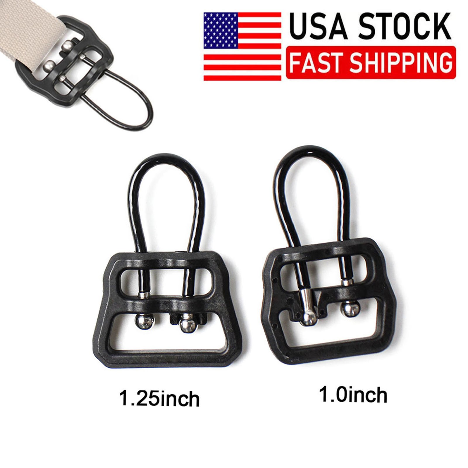 Tactical 1/1.25 Sling QD Buckle Wire Loop Sling Rifle Connect Adapter Accessory