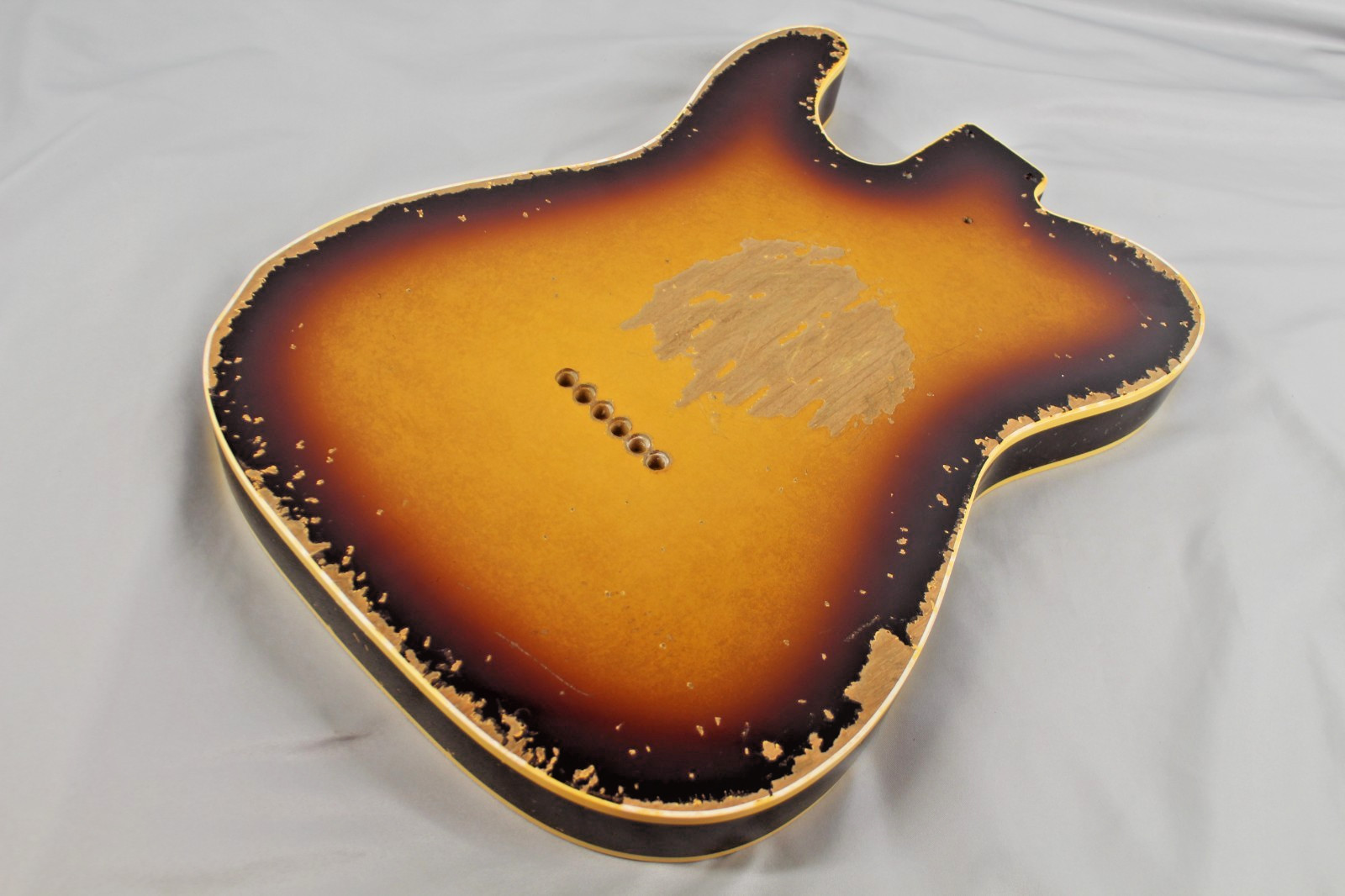 MJT Official Custom Vintage Aged Nitro Guitar Body Mark Jenny Double Bound Burst