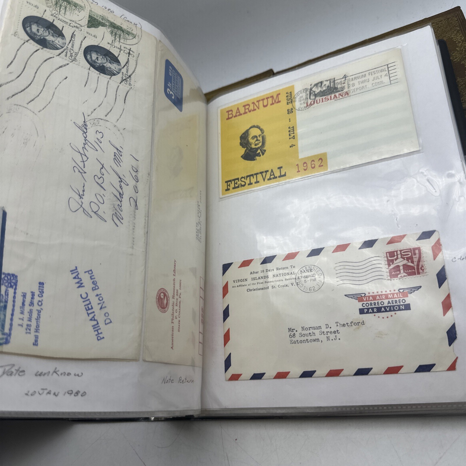Vintage Stamp Covers Letters Lot 1960-1965 Postal History Collection (AA44)