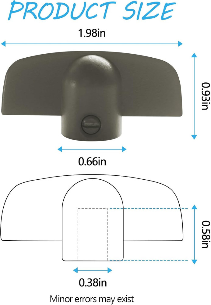 Window Crank Handle Replacement for Andersen Operator Handle, 3/8" T-Handle Ston