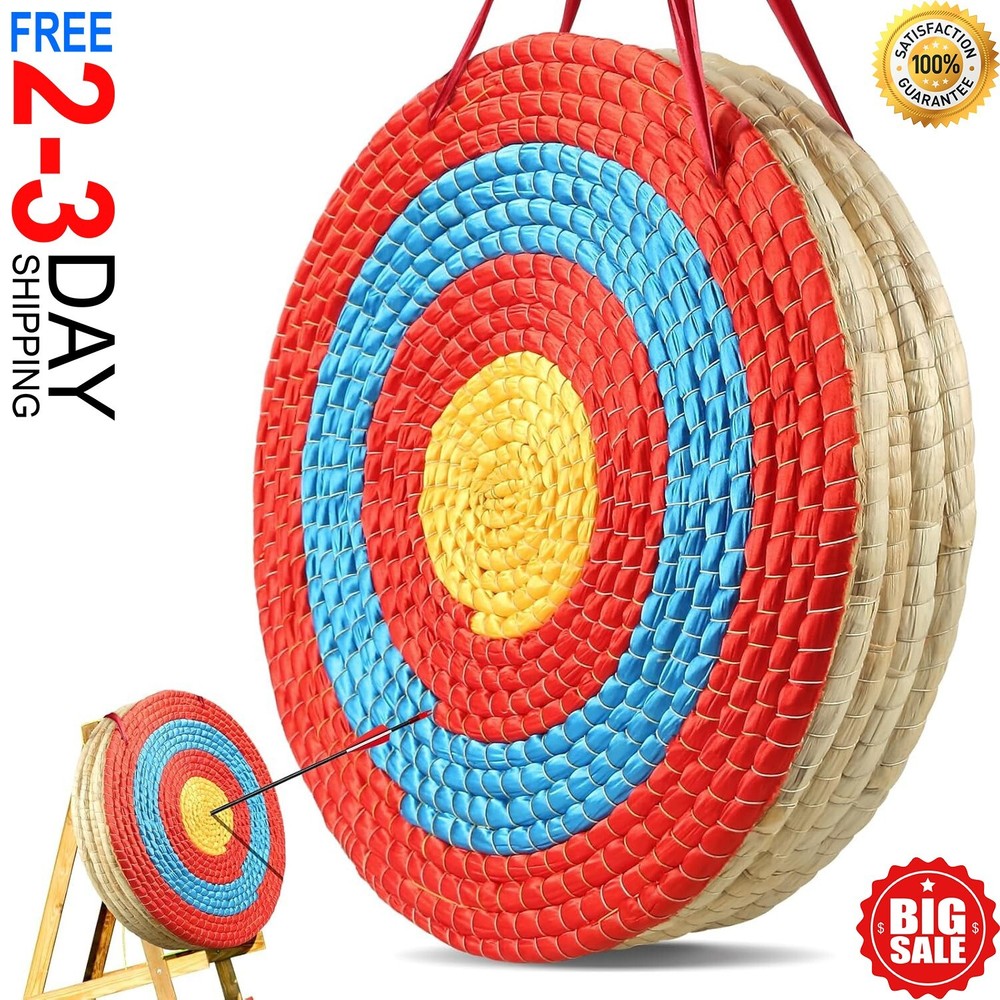 Traditional Hand-Made Solid Straw round Archery Target Shooting Bow