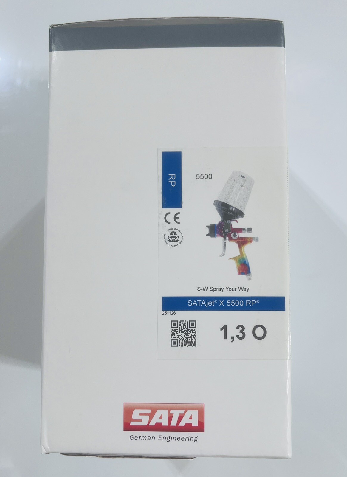 SATAjet X 5500 RP 1.3 O Standard Spray Gun W/RPS Cups - Limited Special Edition