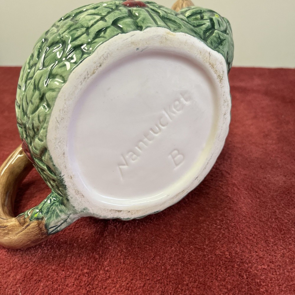 Christmas Holly Pitcher by Nantucket.