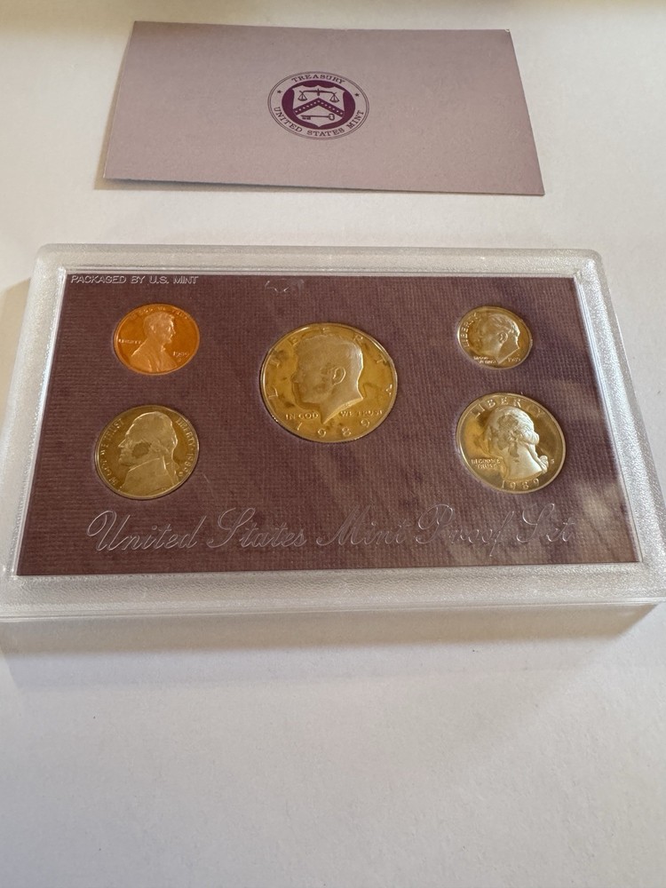 1989 S Proof Set Original Box - 5 Coins US Mint