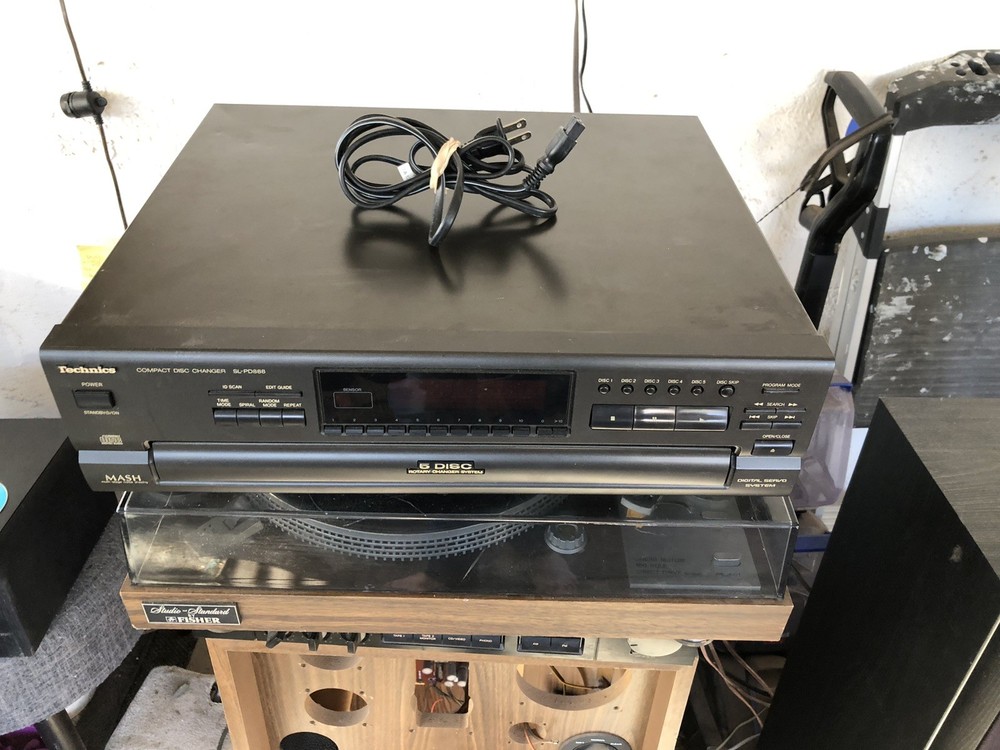 Technics SL-PD888 5 CD Compact Disc Carousel Changer. Tested Working.
