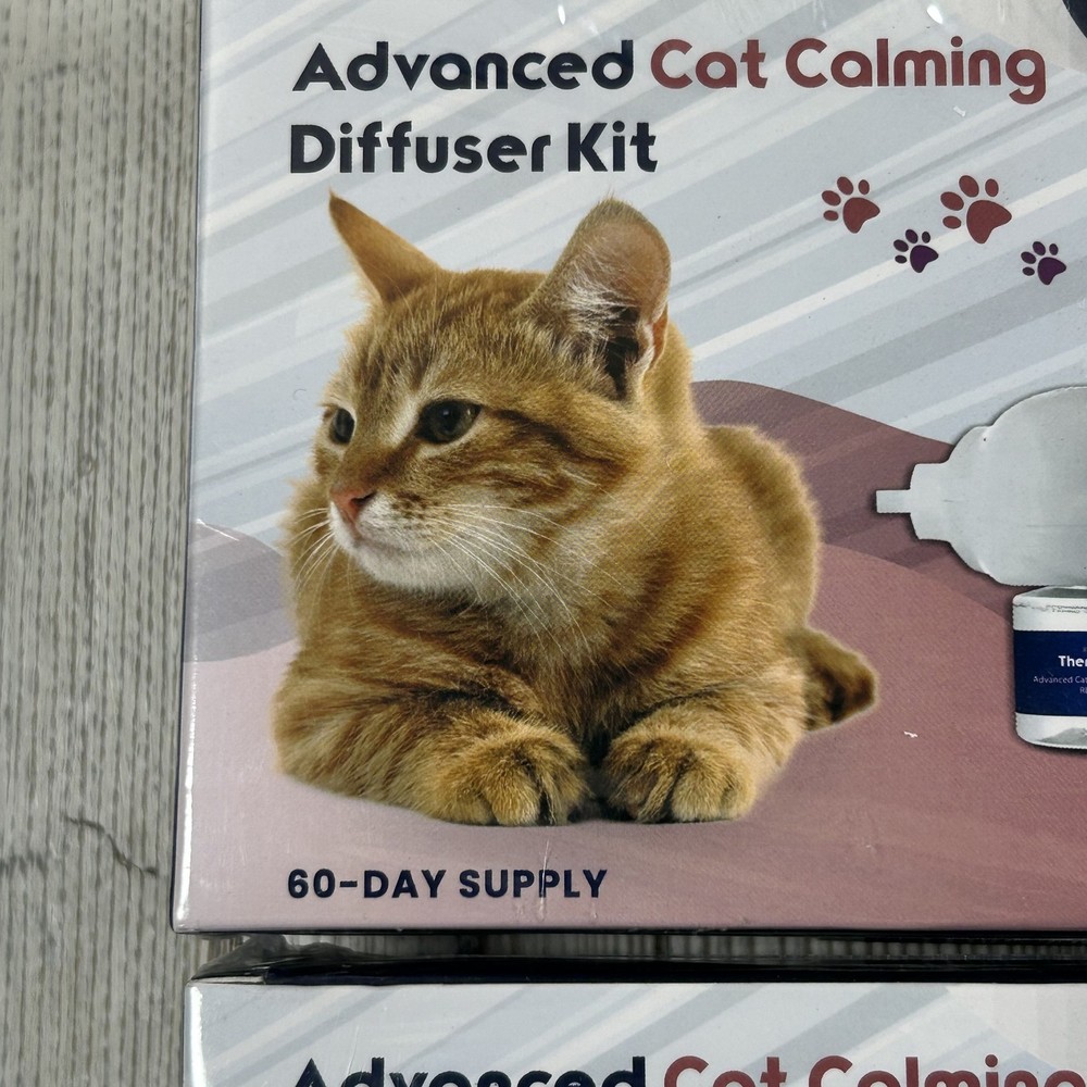 TheraPetMD Advanced Cat Calming Diffuser Kit (2 Pack) & Calming Spray Bundle