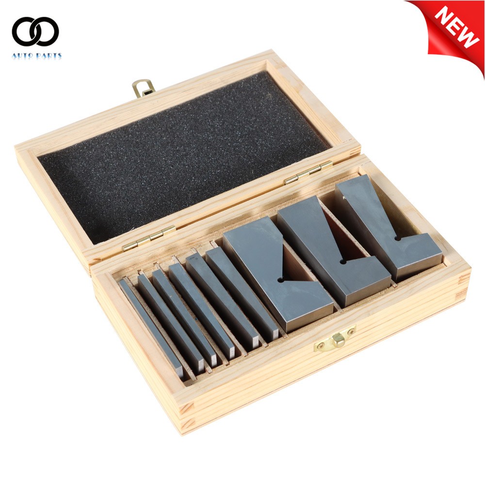 Angle Block 1/2 to 30 Degree Hardened Steel Precision 9Pcs Set In Case