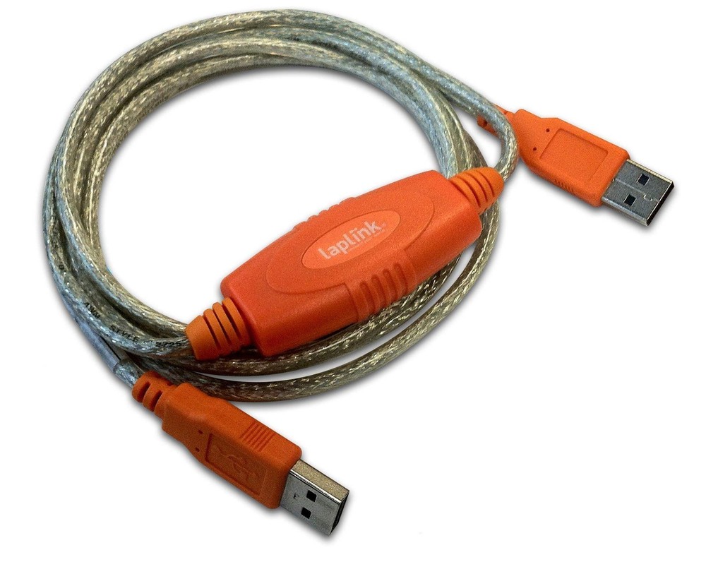 LAPLINK - USB 2.0 High Speed Transfer Cable - Data 6 feet, Black
