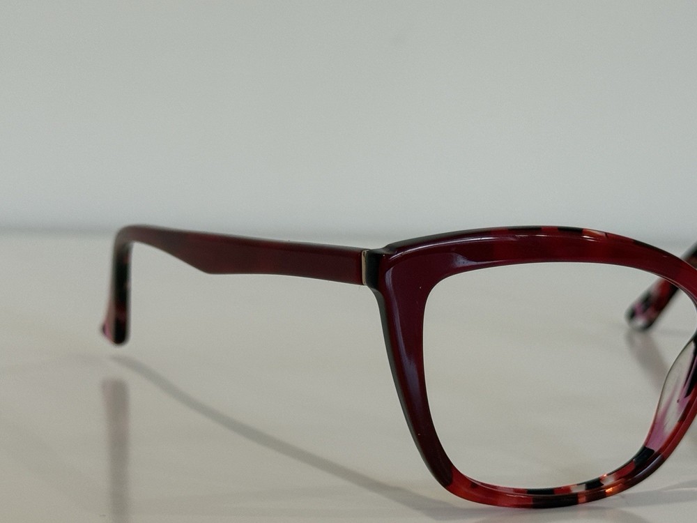 Kay Unger K237 Rectangle Red Eyeglasses Frame Only 55-16-145