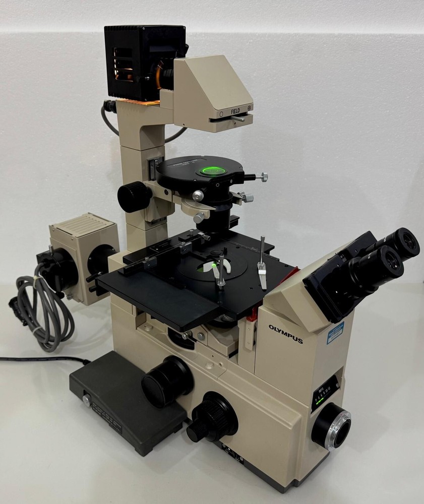 Olympus IMT-2 Inverted Fluorescence Microscope w/ LWD CDPlan & SPlan Objectives