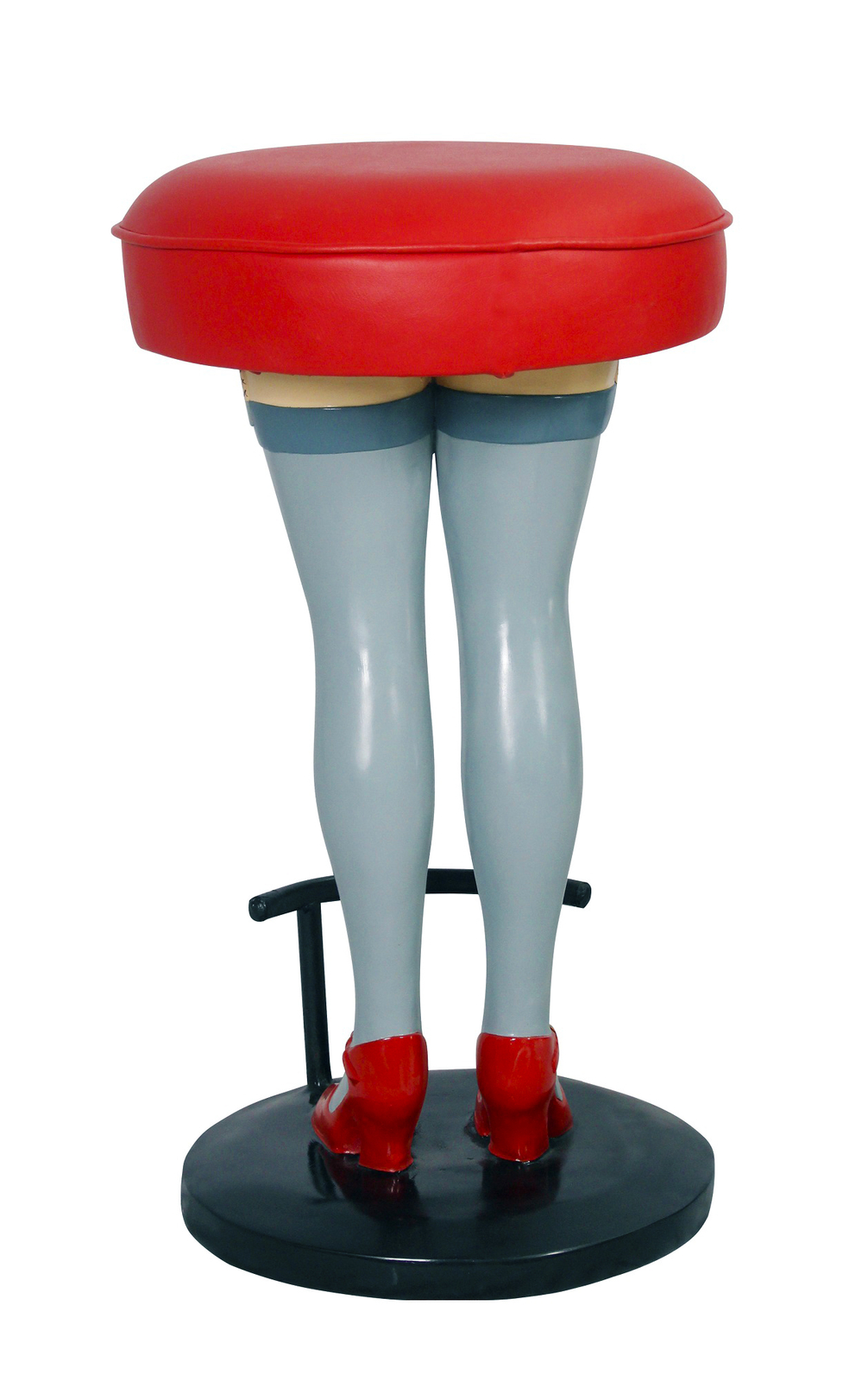 Lady Legs Bar Stool - Red Lady Legs Bar Stool - Restaurant - Bar - Home Decor