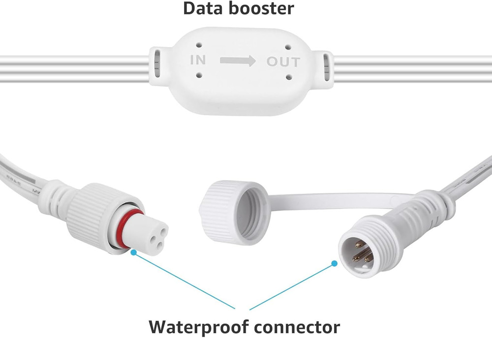 Permanent Lights Accessories Only 10Ft Extension Cable E1 Permanent Outdoor Cord