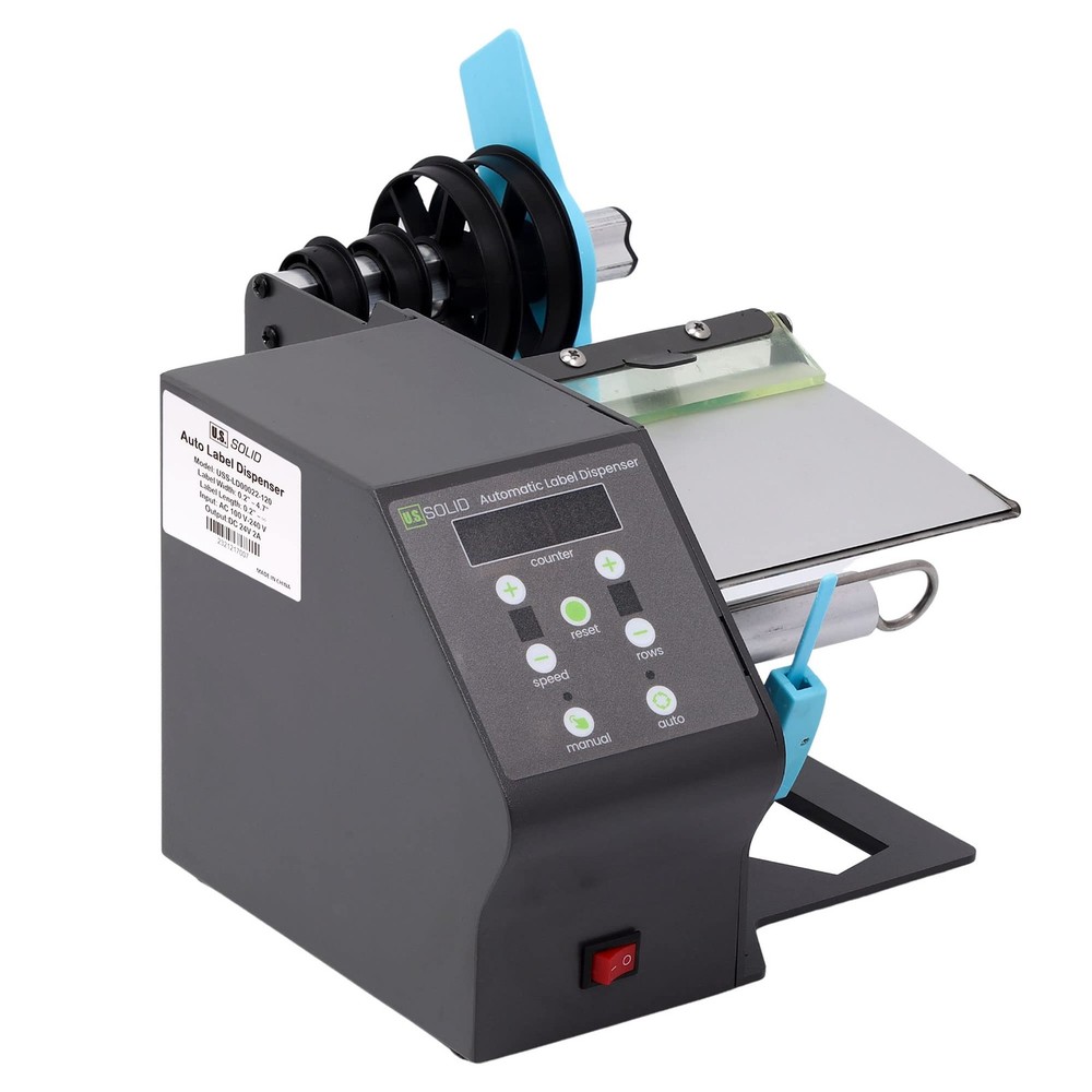 U.S. Solid Automatic Label Dispenser 4.7 in Width Fanfold Labels Counter