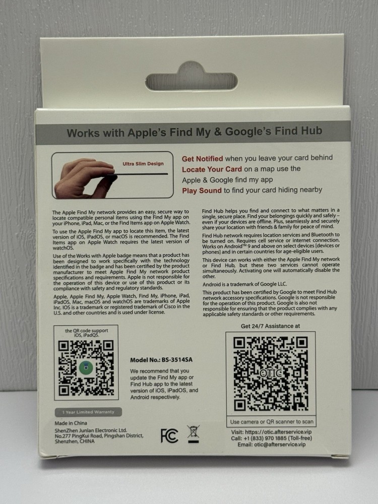 OTIC 2025 Android & iOS Tracker Smart Finder for Apple Find My iPhone