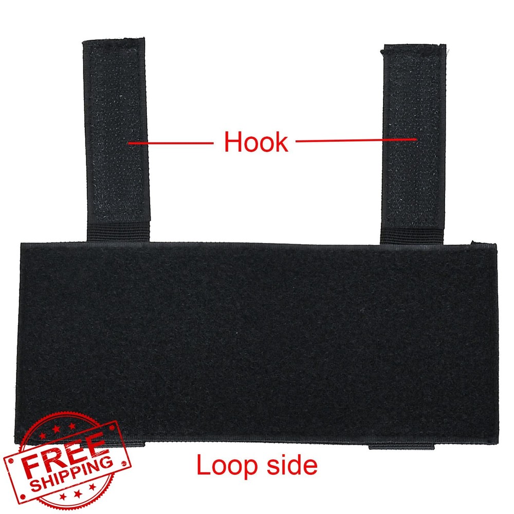 tactifans 2Pk Molle Patch Panel Badge Pad Hook and Loop ID Tag Adapter