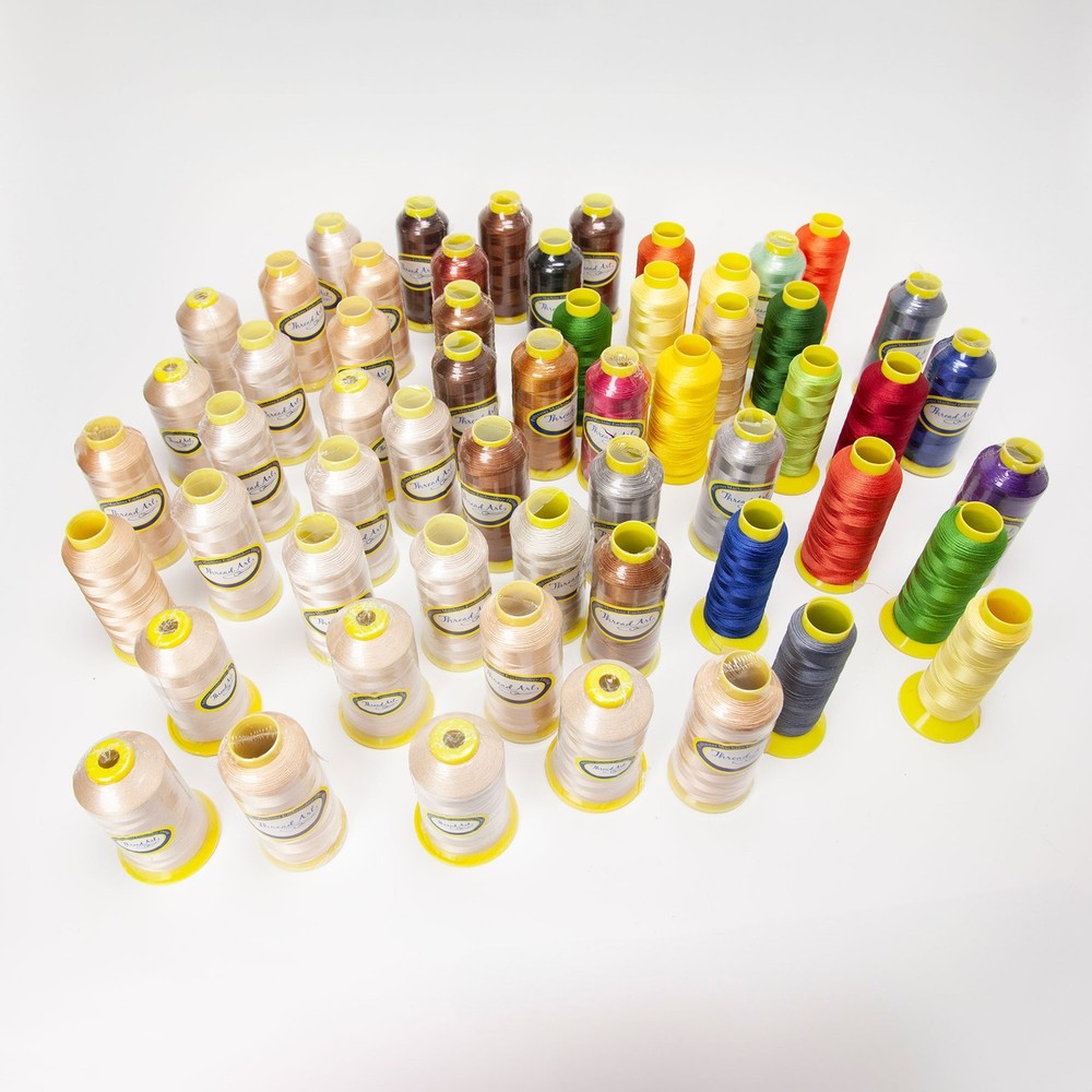 Thread Art Machine Embroidery Thread Lot 55 Polyester Spools