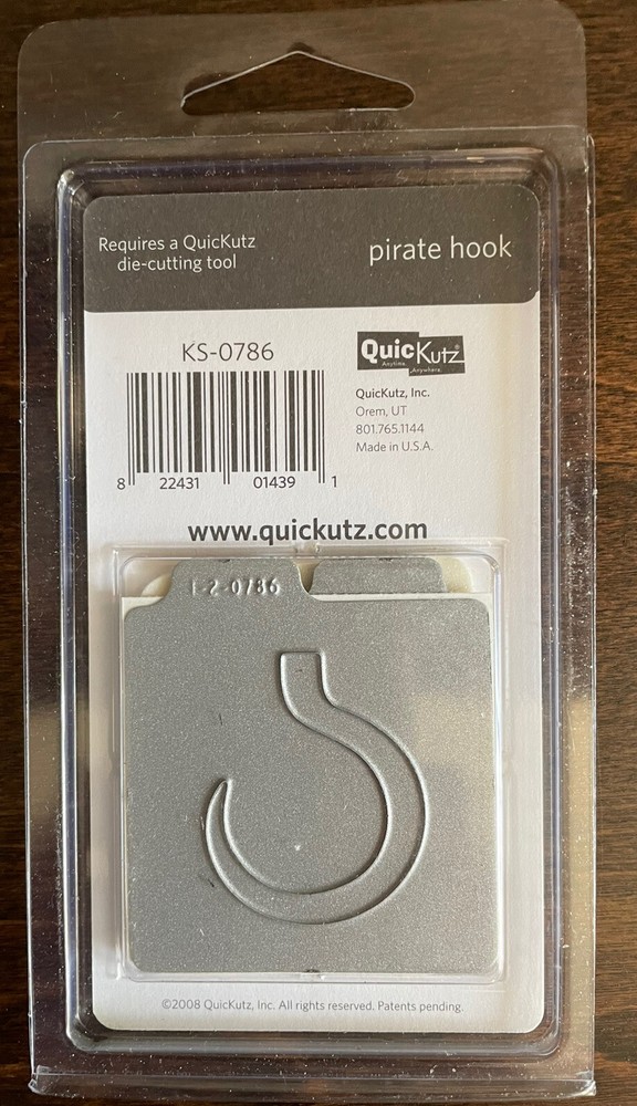 QuicKutz Pirate Hook 2 Die Pack KS-0786 Scrapbooking Crafts