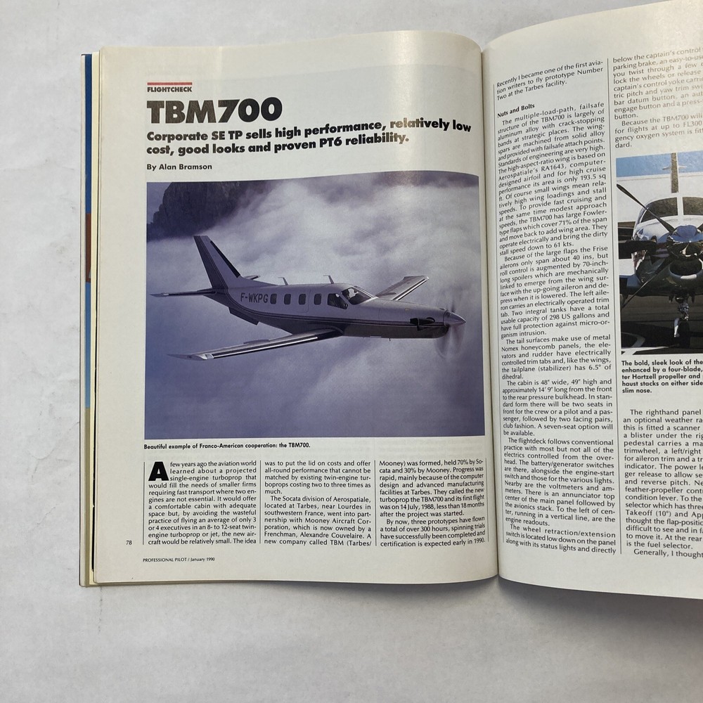 Professional Pilot - January 1990 Issue