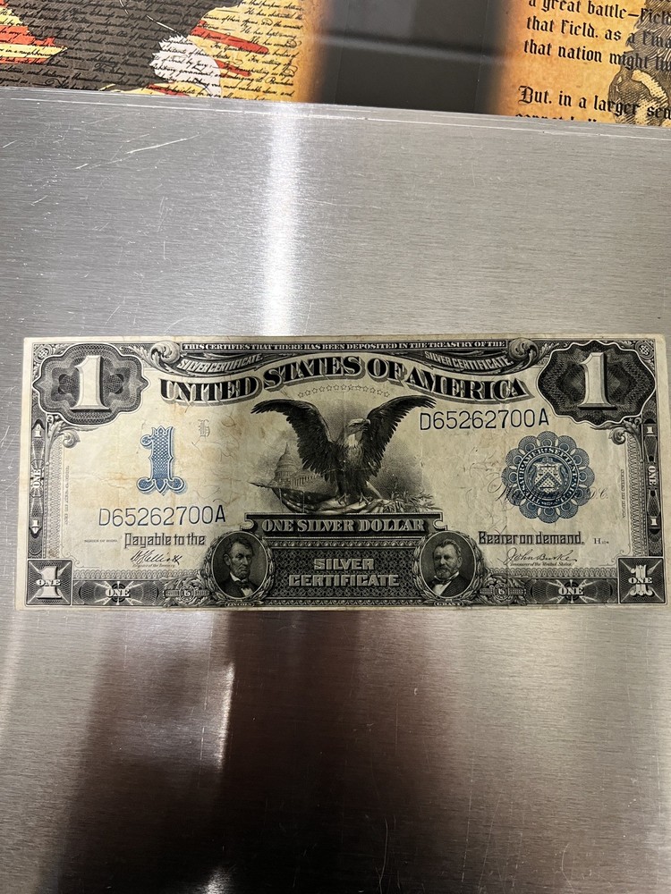 1899 Black Eagle Silver Certificate One Dollar