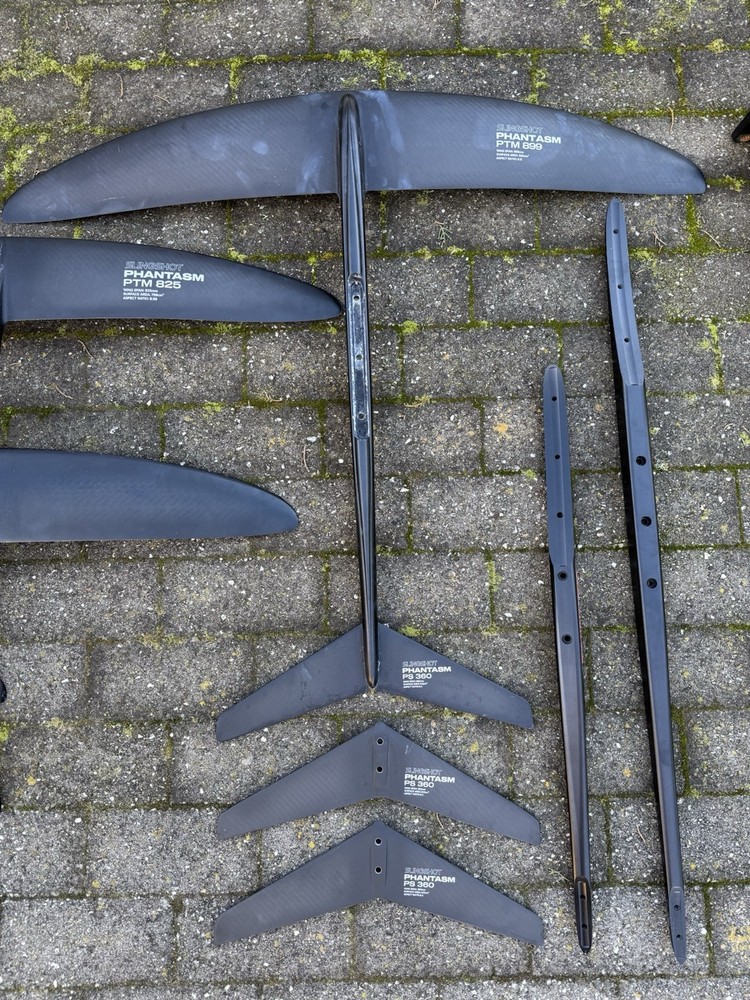 Complete Phantasm Setup with 50L Wingcraft V2 and Multiple Foils Good Condition