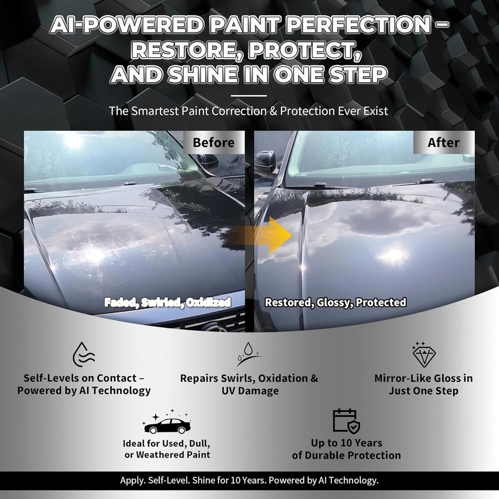 Graphene Car Coating | Self-Leveling Tech | 10Yr Protection