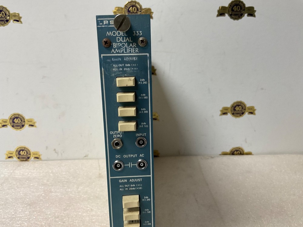 LeCroy NIM computer board model # 333 Dual Bipolar Amplifier