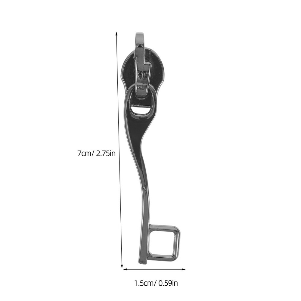 4 PCS Explosion-proof Combination Lock Zipper Double Layer Slider