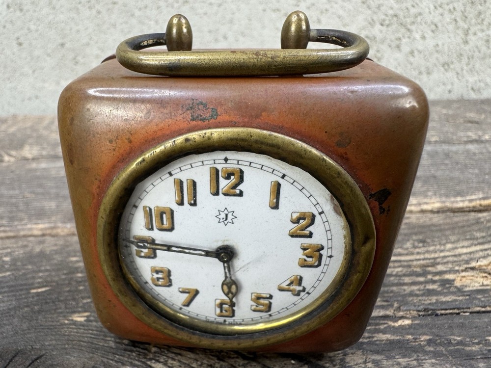 Vintage Small Brass Clock