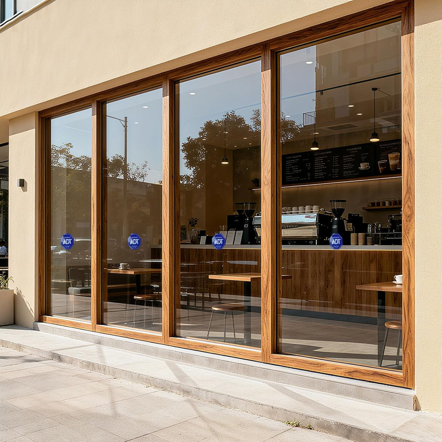 12 Pack ADT Security Stickers, Double-Sided ADT Security Decals,Hd Printed Secur