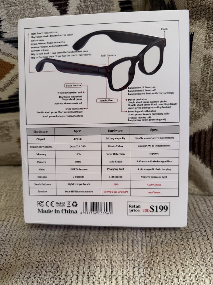 AI Smart Glasses AIMB-G1