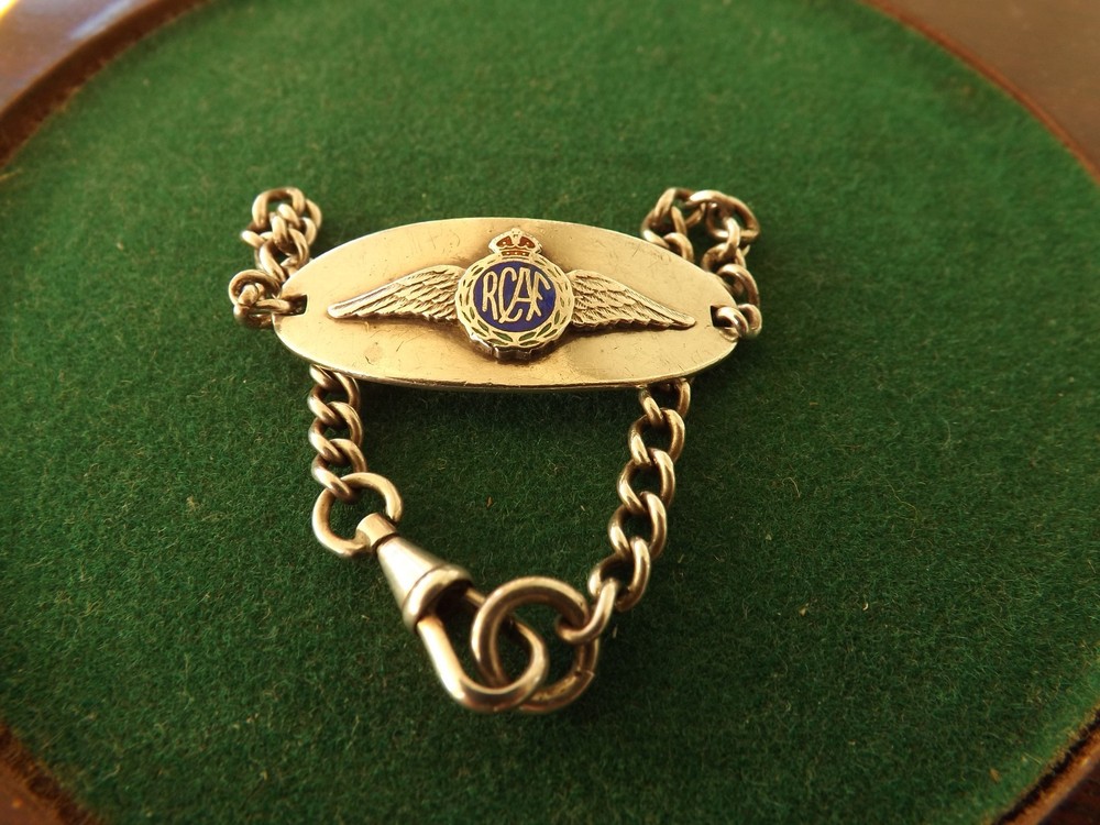 Royal Canadian Air Force 1939-1944  925 Sterling silver Sweetheart Bracelet